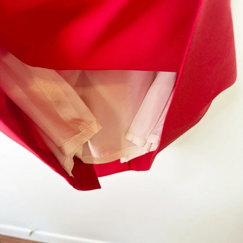 Jill Sander Red Sheath Dress Size Euro 36/US Size 2 - Picture 8 of 9